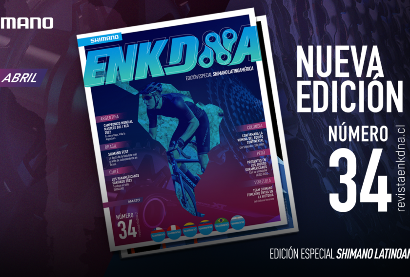 Nueva edición de la revista de ciclismo en Chile Enkdna, con la participación de Shimano en latinoamérica